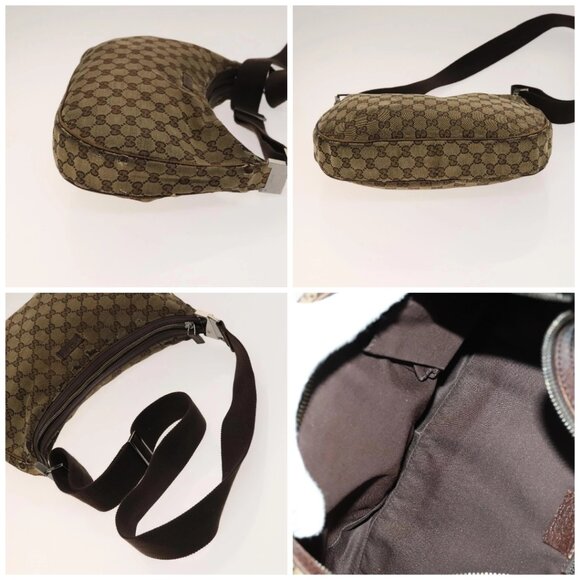 GUCCI GG Canvas GG Plus Supreme Shoulder Bag PVC 3Set Beige - Picture 14 of 15